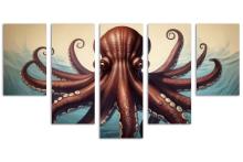 5 Panel Waterfall Canvas