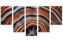 5 Panel Waterfall Canvas