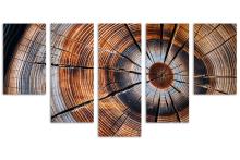 5 Panel Waterfall Canvas