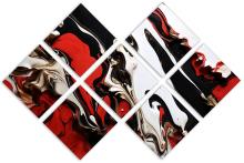 7 Panel Butterfly Canvas