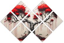 7 Panel Butterfly Canvas