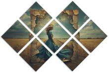 7 Panel Butterfly Canvas