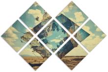 7 Panel Butterfly Canvas