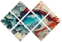 7 Panel Butterfly Canvas