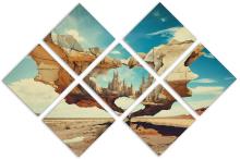 7 Panel Butterfly Canvas