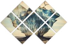 7 Panel Butterfly Canvas