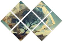 7 Panel Butterfly Canvas