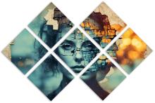 7 Panel Butterfly Canvas