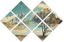 7 Panel Butterfly Canvas