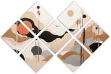7 Panel Butterfly Canvas