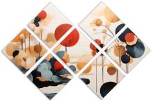 7 Panel Butterfly Canvas