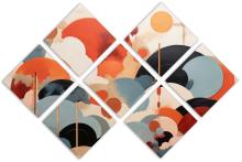 7 Panel Butterfly Canvas