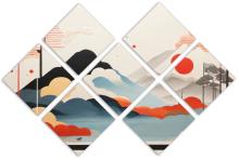 7 Panel Butterfly Canvas