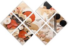 7 Panel Butterfly Canvas