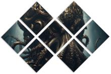 7 Panel Butterfly Canvas