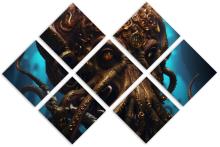 7 Panel Butterfly Canvas