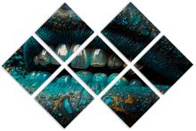 7 Panel Butterfly Canvas