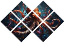 7 Panel Butterfly Canvas