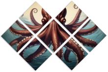7 Panel Butterfly Canvas