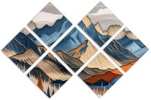 7 Panel Butterfly Canvas