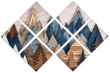 7 Panel Butterfly Canvas