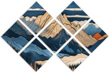 7 Panel Butterfly Canvas