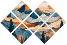 7 Panel Butterfly Canvas