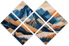 7 Panel Butterfly Canvas