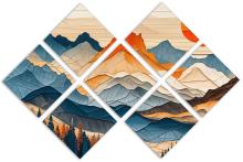 7 Panel Butterfly Canvas