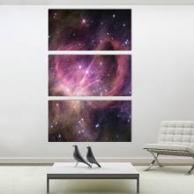 Star Cluster IC 348 Canvas Print Space Wall Art 3 Panel Split NASA's James Webb Space Telescope JWST