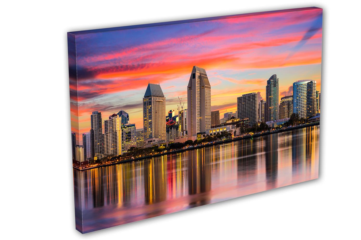 San Diego Skyline Canvas Print Wall Art Home wall decor, interior
