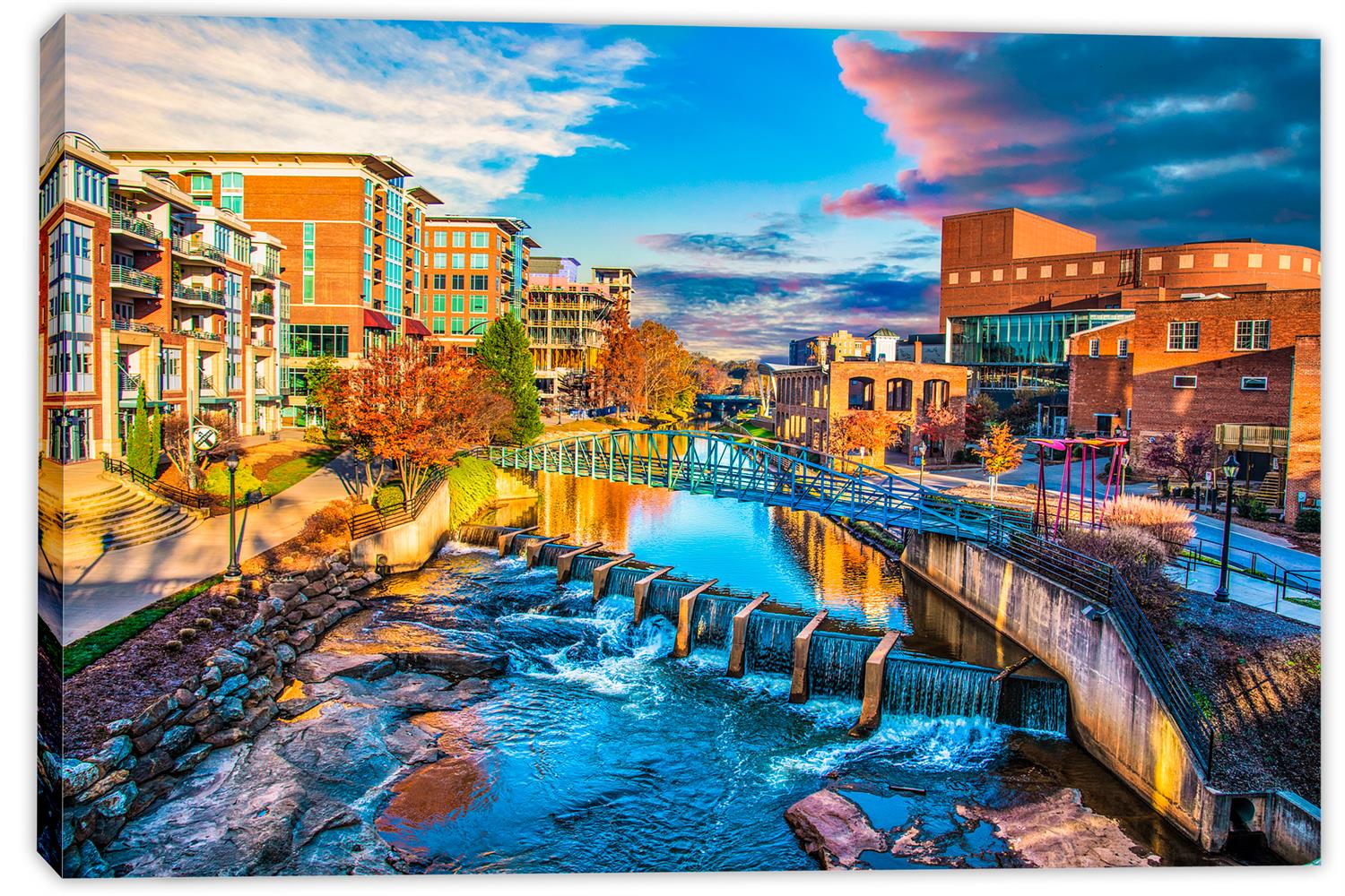 Greenville SC Canvas Print Wall Art USA Home decor, interior design