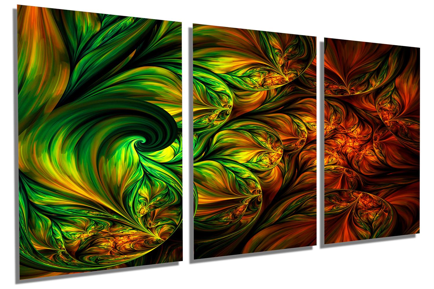 Fractal Wall Art Abstract Metal Print. Abstract Kaleidoscope